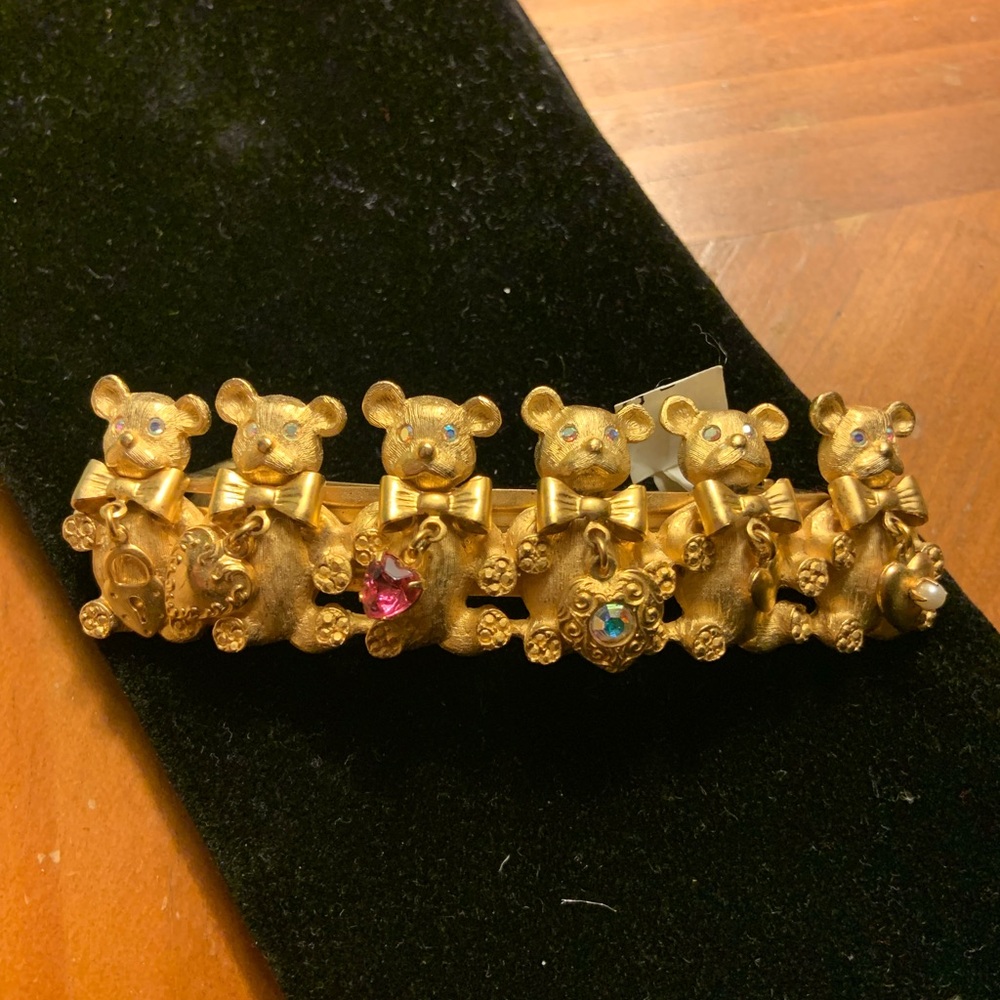 Vintage Kirks Folly Bear Hair Clip